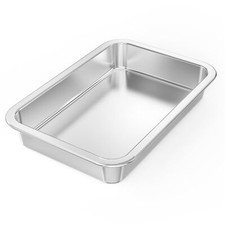 Plaque à Rôtir en Acier Inoxydable Plat à Four Rectangulaire 315x215x48cm Pla...