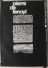 PIERRE DE FENOYL affiche originale exposition CENTRE GEORGES POMPIDOU 1984