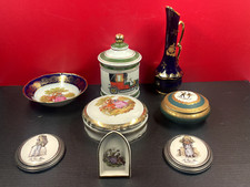 LIMOGES - porcelaine de Limoges, objet de vitrine, lot de bibelots