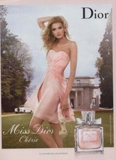 Publicité papier Parfum. Perfume ad. Dior Miss Dior Chérie 2008 France