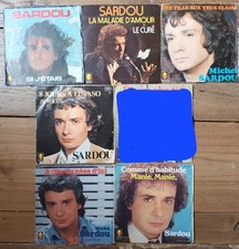Lot De 6 Disques Vinyles 45 Tours Michel Sardou