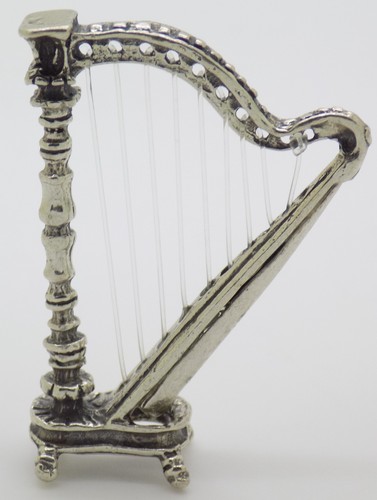 Miniature harpe argent massif - miniature,