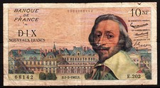 Billet 10 NF Nouveaux Francs