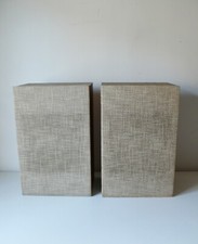 DEUX ENCEINTES BOIS COMPOSITE SIARE 8 Ω MEDIUM VINTAGE ANNÉE 73 DESIGN 1970