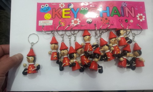 Porte clés pinocchio bois - 12, porte-clés