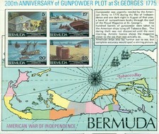 Bermuda 1975 Minisheet  200th