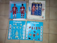 JEU DE SCIENCE LAFFONT  L'ANATOMIE  COMPLET AVEC BOITE ET LIVRET VINTAGE 1987