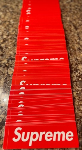 Supreme box logo sticker red - sticker,