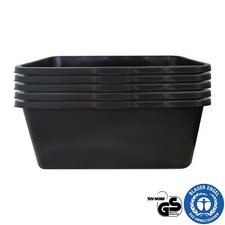 5x Mortier Seau 65L Bac de Plantation Tuppe à Ciment Maurerkasten Site Jardin