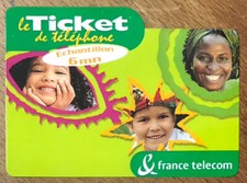 ÉCHANTILLON 6MN TICKET TÉLÉPHONE SANS CODE CARTE PREPAYÉE PREPAID SCHEDA CALLING