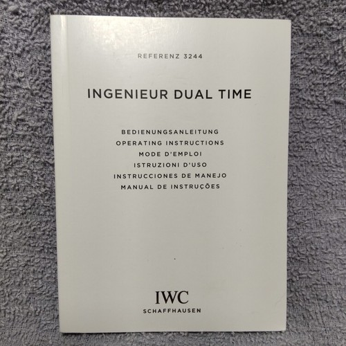 Rare livret instructions iwc - livret,