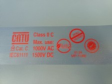 tapis isolant - 2 mm - 0,6 m x 0,6 m - classe 0 - catu mp-11/66