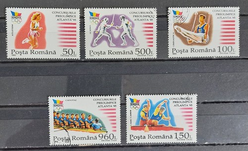 Lot timbres roumanie jeux - timbres,