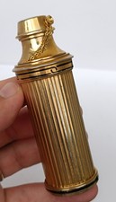 Cartier Paris vaporisateur sac vintage or décor émail – Cartier perfume atomizer