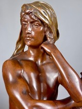 Ancien grand bronze PORTRAIT