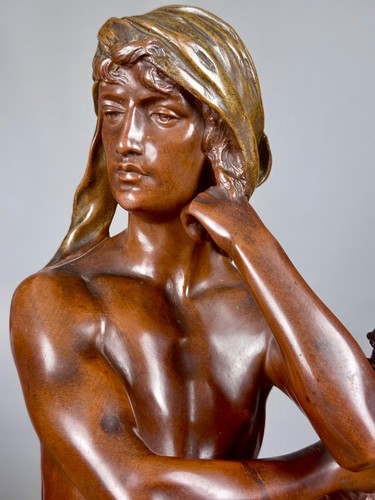 Ancien grand bronze portrait - ancien,