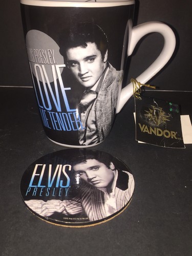 Elvis mug coaster set - set, bday