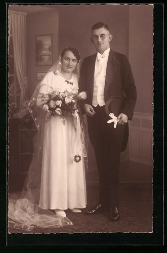 Carte postale photo couple - , de