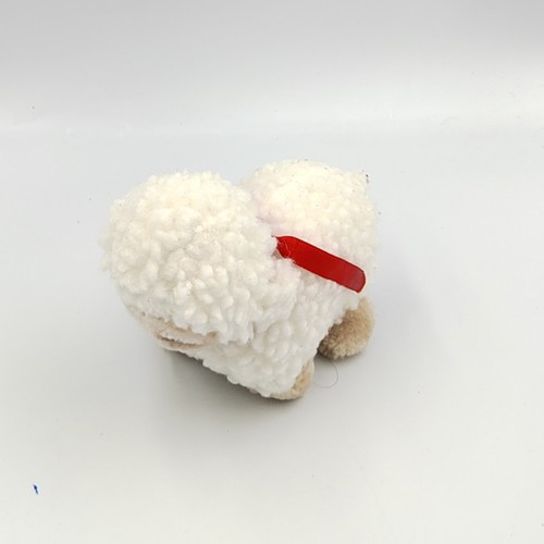 Peluche mouton blanc beige