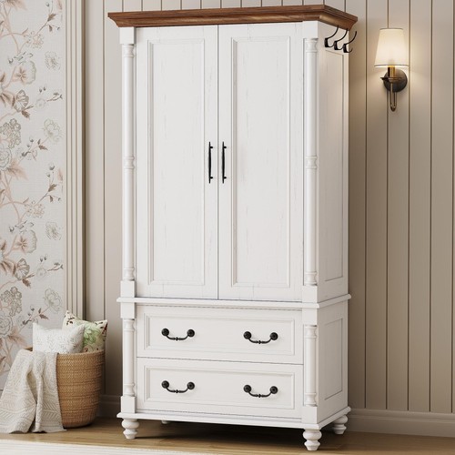 Likimio farmhouse armoire - likimio,