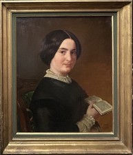 Original Antique Oil Canvas