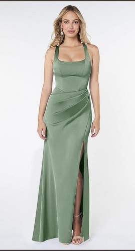 Robe longue azazie sauge - longue,