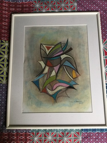 Tableau abstrait samourai - tableau,