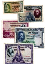 LOT SET SERIE 5 Billets
