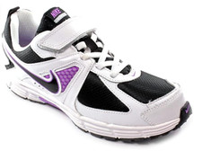 NEW GIRL'S SZ 8.5C 8.5 NIKE DART 9 SHOES SLIP ON SNEAKER PURPLE BLACK WHITE RUN