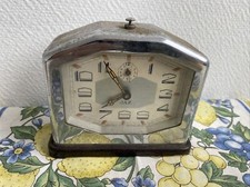 ancien reveil jaz chrome et bakelite a restaurer deco vintage reveil