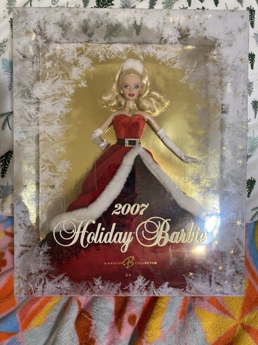 Holiday barbie 2007 open box - barbie,