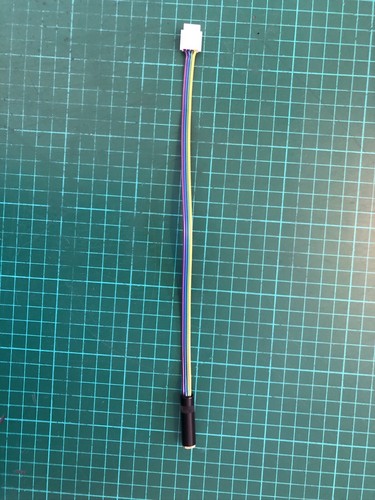 Stereo cable mini jack - jack, 25cm