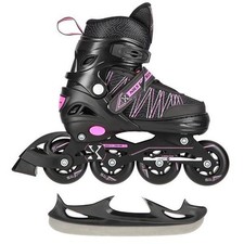 Patins à glace Inliner 2 en 1 enfants réglables S 31-34 Nils Extreme garçons
