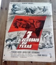 AFFICHE CINEMA 60X80 western 7 ECOSSAIS DU TEXAS