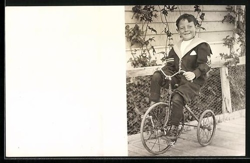 Carte postale photo garçon - , en