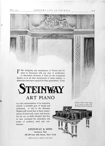 1909 steinway art grand - art,