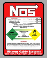 AUTOCOLLANT NOS NITROUS OXIDE