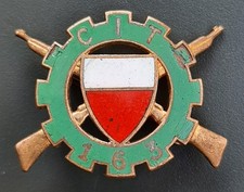 Insigne émail CIT 163 Centre Instruction du Train ORIGINAL FRENCH BADGE