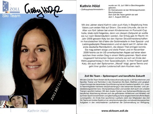 Kathrin hölzl autographes - 4,