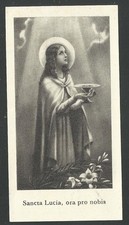 image pieuse ancianne de Santa