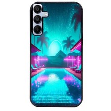 Coque noire pour Galaxy A16 4G et 5G hawaii piscine