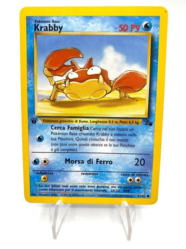Carte pokémon krabby 1 - krabby,