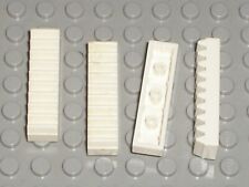 4 x Crémaillère blanche LEGO