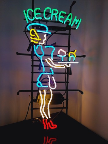 Neon lumineux ice - ice, cream