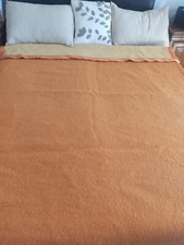 Grande couverture laine vierge vintage  180 x220  CM