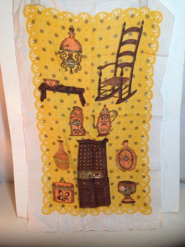 Vintage linen towel tapestry - vintage,