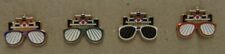 LOT DE 4 PIN'S F1 LUNETTES ALAIN PROST - SPORT-AUTO