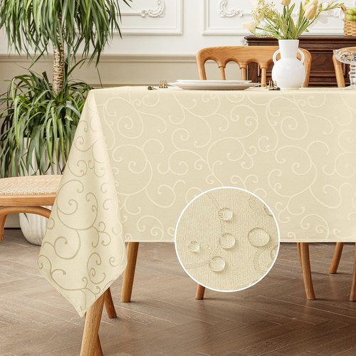 Nappe beige carrée - nappe, cm