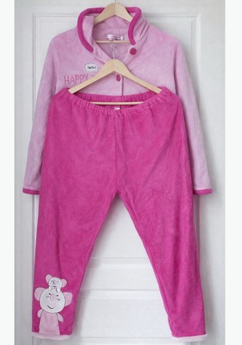 Pyjama polaire corail rose - pyjama,