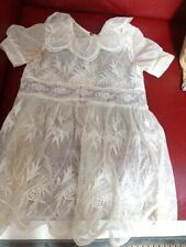 Jolie robe ancienne pour grande poupée Jumeau ou autres de taille 15 (80 cm)